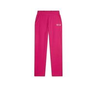 FREDDY Pantaloni Regular Fit Donna in Jersey Fondo Dritto con Spacchi e Scritta TRAINING