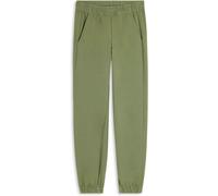 Freddy Pantaloni regular in felpa tinto enzimaticamente con fondo elastico Oil Green Donna Medium
