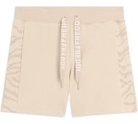 Freddy Pantaloni Shorts con Motivo Grafico e Logo Whitecup Gray Donna Extra Small