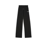 FREDDY - Pantaloni Sportivi in Interlock con Gamba Ampia, Donna, Nero, Small