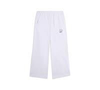 FREDDY - Pantaloni Sportivi Wide Leg Cropped con Grafica MST, 95% Cotone 5% Elastan