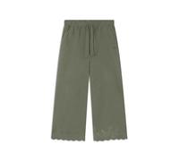 FREDDY Pantaloni Wide Leg Donna in Cotone con Ricami Sangallo - Comfort Fit 7/8