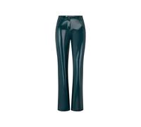 WR.UP Freddy - Pantaloni Vita Regular A Zampa in Tessuto Latex, Donna, Verde, Medium