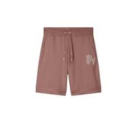 FREDDY Shorts Donna Bermuda in Modal con Risvolto e Logo Strass