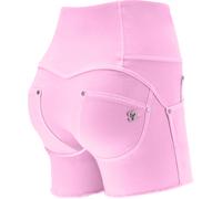 Freddy Shorts push up WR.UP® in gabardine vita alta e taglio vivo Pink Cosmos Donna Extra Small