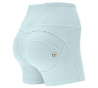 FREDDY - Shorts Push Up Wr.up® Vita Alta Jersey Drill Ecologico, Donna, Verde, Medium
