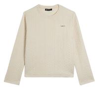 Freddy Slounge Felpa Girocollo Lavorazione Treccia Panna Donna F25WVESTA W101