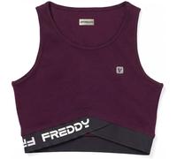 Freddy Sport Bra Mano Pesca con Fasce Elastiche Incrociate Potent Purple-Black Donna Medium