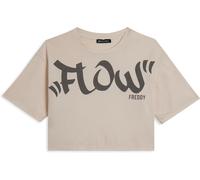 Freddy Crop Big Logo W - T-shirt - Donna - Bianco S