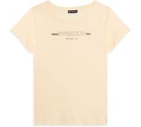 Freddy T-shirt da donna con strass e banda logata sulle spalle Artic Wolf Donna Extra Small