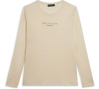 Freddy T-shirt donna a manica lunga con banda logata sulle spalle Artic Wolf Donna Medium