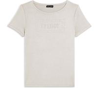Freddy T-shirt donna con logo strass e glitter White Sand Donna Medium