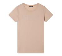 FREDDY T-Shirt Donna in Jersey Modal con Logo Strass - Manica Corta
