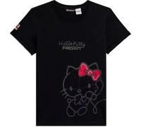 Freddy T-shirt Hello Kitty con stampa tono su tono Nero Donna Medium