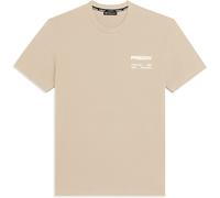 Freddy T-shirt in cotone con logo effetto gommato White Swan Uomo Extra Large