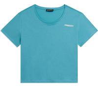 Freddy T-shirt Manica Corta Cropped con piccolo Logo Milky Blue Donna Small