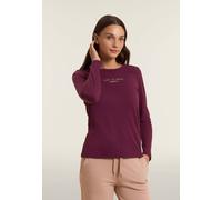Freddy T-Shirt manica lunga con banda logata sulle spalle Bordeaux da Donna M Bordeaux