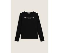 Freddy T-Shirt manica lunga con fondo stondato Nera da Donna L Nero