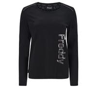 FREDDY - T-Shirt Manica Lunga Interno Animalier E Stampa Metal Gun, Nero, Extra Large