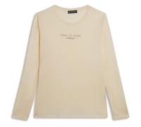 Freddy T-Shirt manica lunga con banda logata sulle spalle Bianca da Donna M Bianco