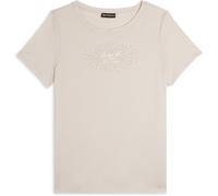 FREDDY T-Shirt Donna Regular Fit Grafica Oro Chiaro sul Fronte e Maniche Corte Classiche