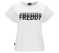 FREDDY TEE MOVEMENT W T SHIRT MAGLIA CROPPED A MANICA CORTA DA DONNA white