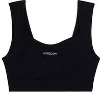 Freddy Top sportivo seamless con scollo a cuore e supporto leggero Nero Donna Medium/Large