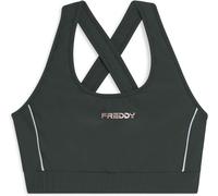 Freddy Top tecnico con spalline incrociate e profili bianchi Climbingivy Donna Extra Small