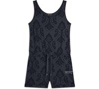 Freddy Tuta corta floreale in jersey con top a canotta Allover Ikat Blu Navy Donna Extra Large