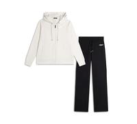 FREDDY Tuta Donna Comfort Fit in Felpa con Cappuccio, Dettagli Argento Chic