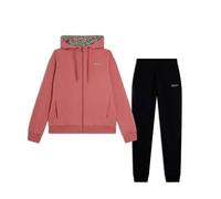 FREDDY Tuta Donna in Felpa con Zip e Cappuccio Animalier, Stile e Funzionalità