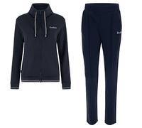 FREDDY - Tuta Felpa A Collo Alto Con Righe Lurex E Pantaloni Dritti, Donna, Blu, Extra Large