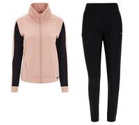 FREDDY - Tuta In Felpa Garzata Maniche Bicolor E Logo Ricamato, Donna, Rosa, Extra Large