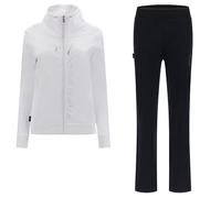 FREDDY - Tuta In Interlock Collo Alto E Pantaloni Con Fondo Stretto, Donna, Bianco, Extra Large