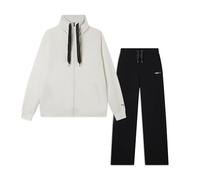 FREDDY - Tuta Interlock Comfort Fit Con Zip E Collo Alto Ampio, Donna, Bianco, Extra Large