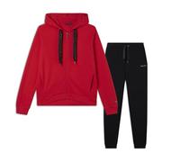 FREDDY - Tuta Interlock Zip E Cappuccio Con Maxi Coulisse Logata, Donna, Nero, Small