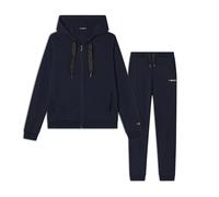 FREDDY Tuta Interlock con Zip e Cappuccio Maxi Coulisse Logata e Fondi Asimmetrici