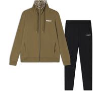 FREDDY Tuta Interlock con Zip e Collo Alto Stampa Fantasia Interna e Logo