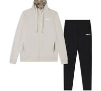 FREDDY - Tuta Interlock Con Zip E Collo Alto Interno Fantasia, Donna, Bianco, Extra Small