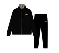 FREDDY Tuta Interlock con Zip e Collo Alto Stampa Fantasia Interna e Logo