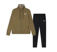 FREDDY Tuta Interlock con Zip e Collo Alto Stampa Fantasia Interna e Logo