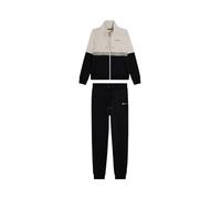 FREDDY Tuta Invernale con zip e collo alto decorata da inserti animalier (IT, Testo, XS, Regular, Regular, White Sand-Black)