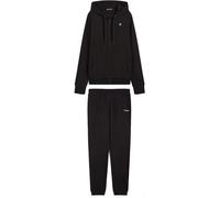 Freddy Tuta sportiva in interlock con felpa cappuccio e zip Nero Donna Extra Large