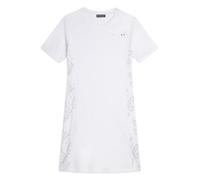 FREDDY - Vestito A Maniche Corte in Jersey con Dettagli Floreali, Donna, Bianco, Large