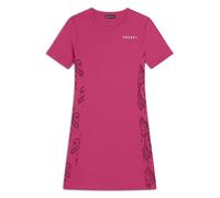 FREDDY Vestito Donna in Jersey con Maniche Corte Stampa Floreale Laterale e Logo sul Cuore