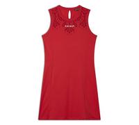 FREDDY Vestito Donna Senza Maniche in Jersey Stampa Floreale e Logo Oro Chiaro sul Davanti