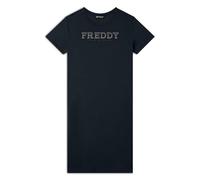 FREDDY - Vestito in Jersey con Perline Dorate, Donna, Blu, Medium
