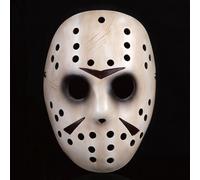 Freddy vs Jason Hockey Maschera Cosplay Resina Halloween Dance Party Costume Maschera Puntelli (Bianco)