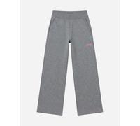 Freddy Pantaloni Wide Leg Mélange con Dettagli Rosa Fluo da Donna Grigio Mélange Donna Large