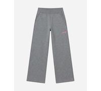 Freddy Pantaloni Wide Leg Mélange con Dettagli Rosa Fluo da Donna Grigio Mélange Donna Medium